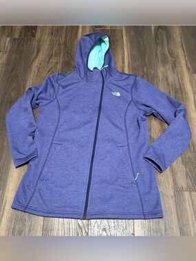 The North Face Women's XL  Haldee Raschel Parka Jacket Purple/Teal Sherpa hooded